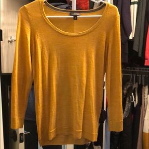 THE LIMITED mustard sweater